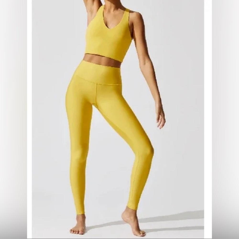 ALO yoga High Waist Airlift Leggings Sulphur Yellow